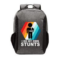 I Do My Own Stunts Retro Funny Meme Vector Backpack