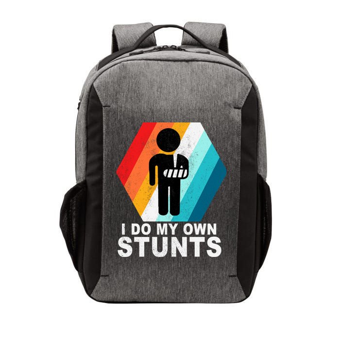 I Do My Own Stunts Retro Funny Meme Vector Backpack