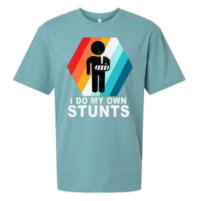 I Do My Own Stunts Retro Funny Meme Sueded Cloud Jersey T-Shirt