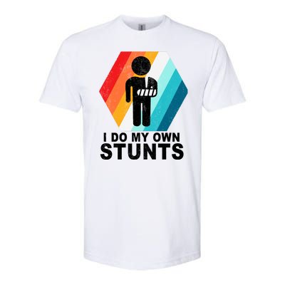 I Do My Own Stunts Retro Funny Meme Softstyle CVC T-Shirt