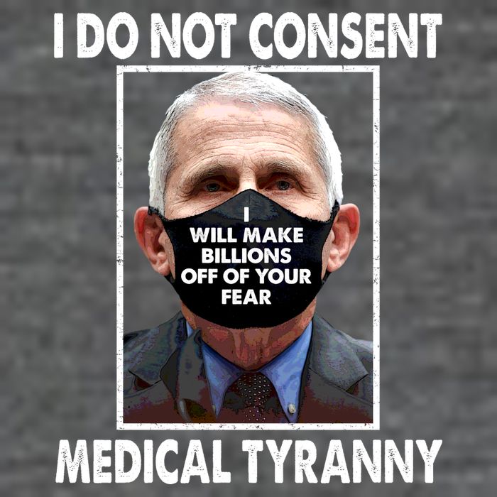 I Do Not Consent Medical Tyranny Anti Dr Fauci Vaccine Baby Bodysuit
