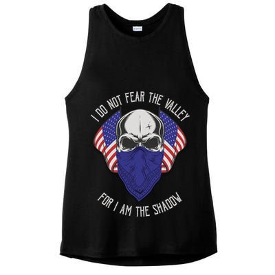I Do Not Fear The Valley For I Am The Shadow Ladies PosiCharge Tri-Blend Wicking Tank