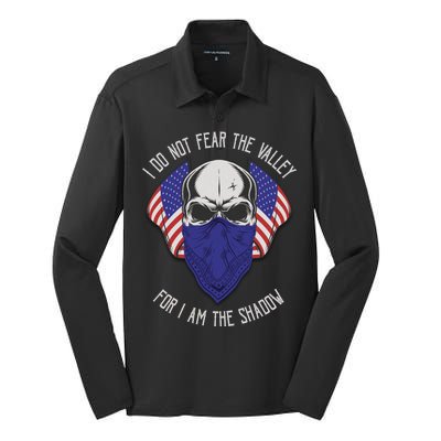 I Do Not Fear The Valley For I Am The Shadow Silk Touch Performance Long Sleeve Polo