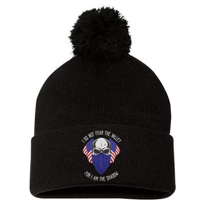 I Do Not Fear The Valley For I Am The Shadow Pom Pom 12in Knit Beanie