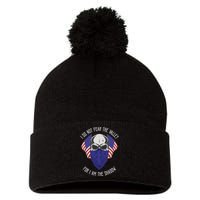 I Do Not Fear The Valley For I Am The Shadow Pom Pom 12in Knit Beanie
