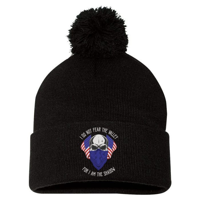 I Do Not Fear The Valley For I Am The Shadow Pom Pom 12in Knit Beanie