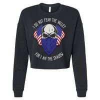 I Do Not Fear The Valley For I Am The Shadow Cropped Pullover Crew