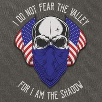 I Do Not Fear The Valley For I Am The Shadow Cotton Canvas Backpack