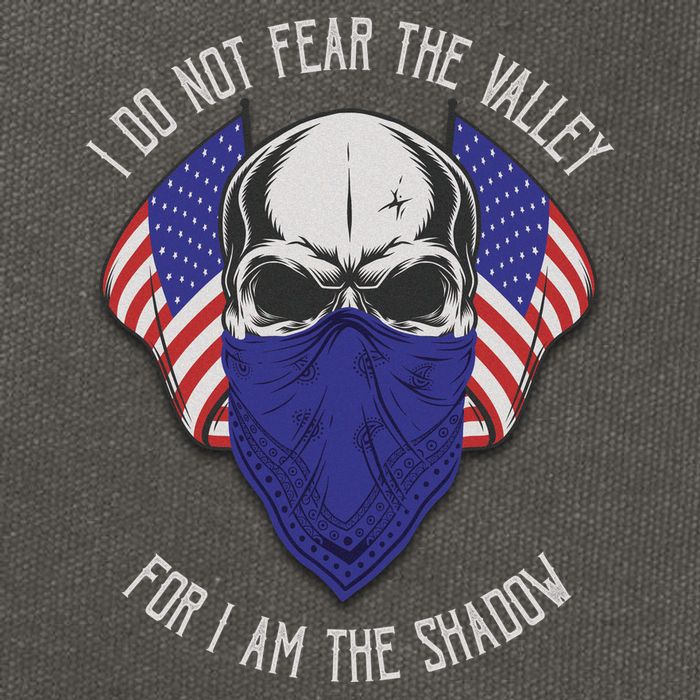 I Do Not Fear The Valley For I Am The Shadow Cotton Canvas Backpack