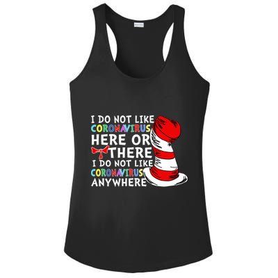 I Do Not Like Corona-Virus Here or There Do Not Like Anywhere Ladies PosiCharge Competitor Racerback Tank