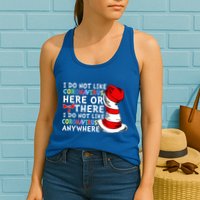 I Do Not Like Corona-Virus Here or There Do Not Like Anywhere Womens Tank Top