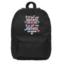 I Do Not Like Germs Here Or There 16 in Basic Backpack