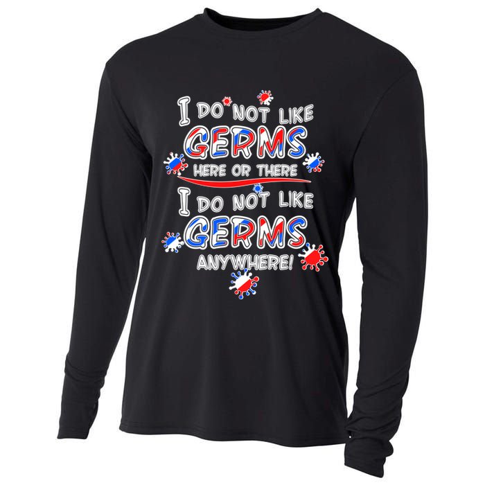 I Do Not Like Germs Here Or There Cooling Performance Long Sleeve Crew