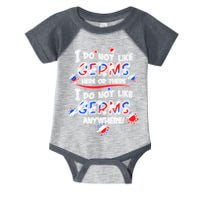 I Do Not Like Germs Here Or There Infant Baby Jersey Bodysuit