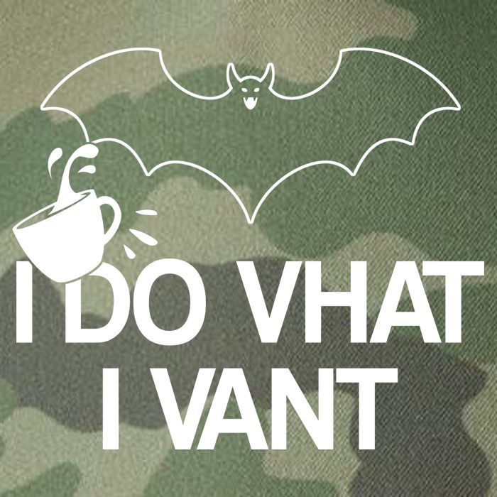 I Do What I Vant (Want) Funny Bat Vampire Legacy Tie Dye Trucker Hat