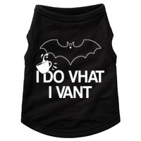 I Do What I Vant (Want) Funny Bat Vampire Doggie Tank