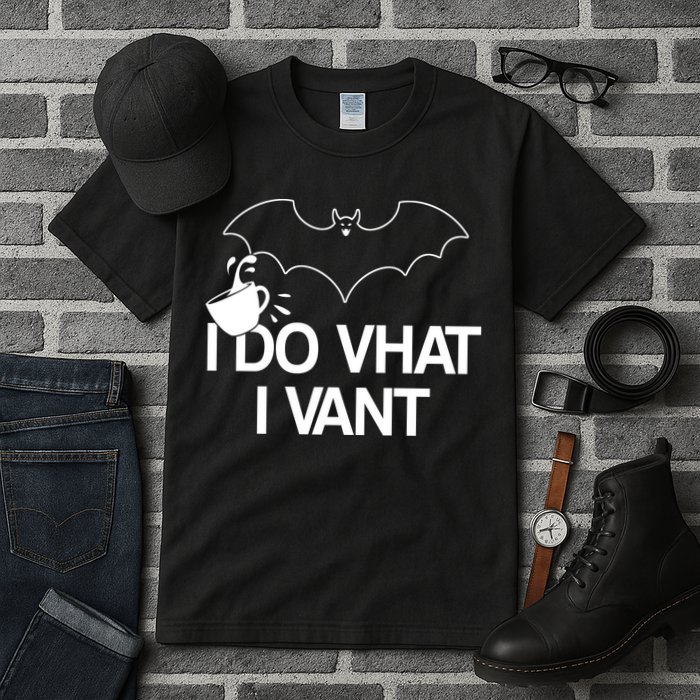 I Do What I Vant (Want) Funny Bat Vampire Tall T-Shirt