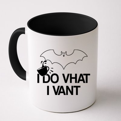 I Do What I Vant (Want) Funny Bat Vampire Mug