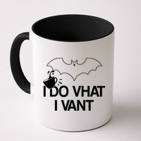 I Do What I Vant (Want) Funny Bat Vampire Mug