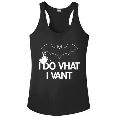 I Do What I Vant (Want) Funny Bat Vampire Ladies PosiCharge Competitor Racerback Tank