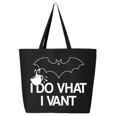 I Do What I Vant (Want) Funny Bat Vampire 25L Jumbo Tote