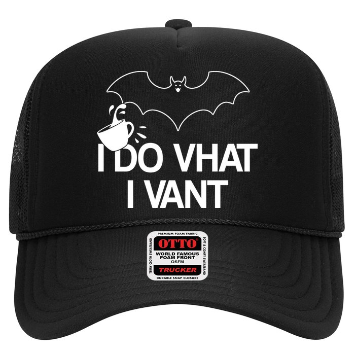 I Do What I Vant (Want) Funny Bat Vampire Trucker Hat