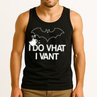 I Do What I Vant (Want) Funny Bat Vampire Tank Top