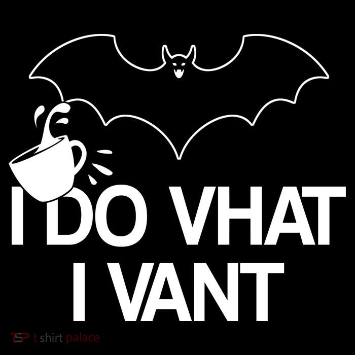 I Do What I Vant (Want) Funny Bat Vampire Tank Top