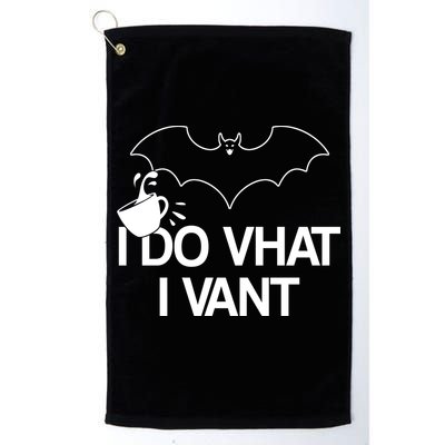 I Do What I Vant (Want) Funny Bat Vampire Golf Towel