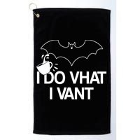 I Do What I Vant (Want) Funny Bat Vampire Golf Towel