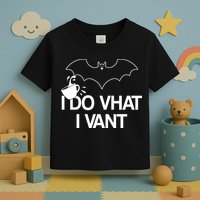 I Do What I Vant (Want) Funny Bat Vampire Toddler T-Shirt
