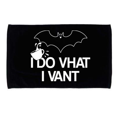 I Do What I Vant (Want) Funny Bat Vampire Microfiber Hand Towel