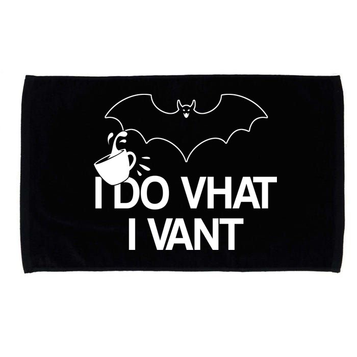 I Do What I Vant (Want) Funny Bat Vampire Microfiber Hand Towel