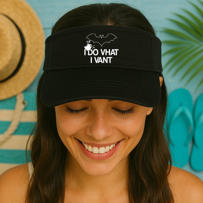 I Do What I Vant (Want) Funny Bat Vampire Visor