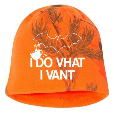 I Do What I Vant (Want) Funny Bat Vampire Kati - Camo Knit Beanie