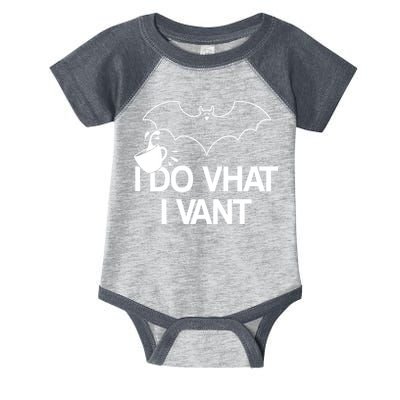 I Do What I Vant (Want) Funny Bat Vampire Infant Baby Jersey Bodysuit