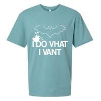 I Do What I Vant (Want) Funny Bat Vampire Sueded Cloud Jersey T-Shirt