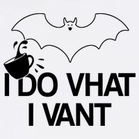 I Do What I Vant (Want) Funny Bat Vampire Garment-Dyed Sweatshirt
