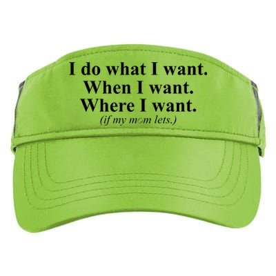 I Do What I Want Adult Drive Performance Visor