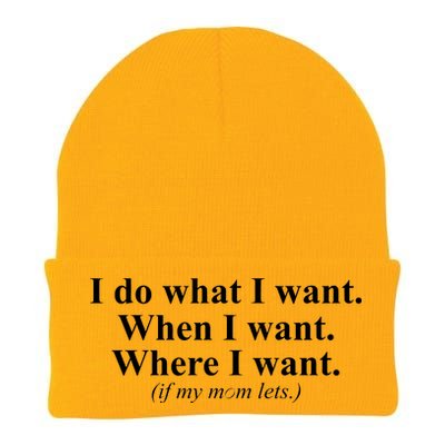 I Do What I Want Knit Cap Winter Beanie