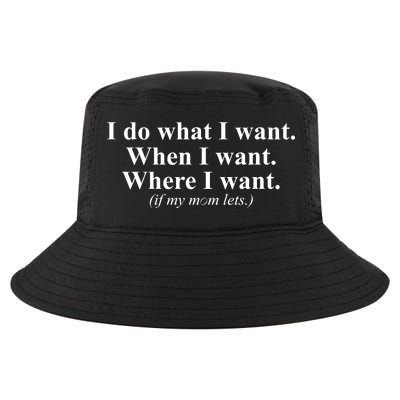 I Do What I Want Cool Comfort Performance Bucket Hat