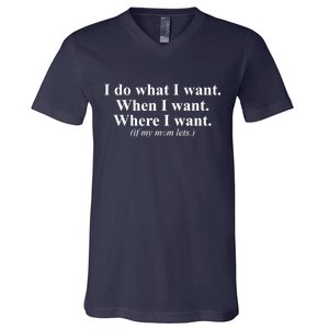 I Do What I Want V-Neck T-Shirt