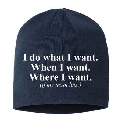 I Do What I Want Sustainable Beanie