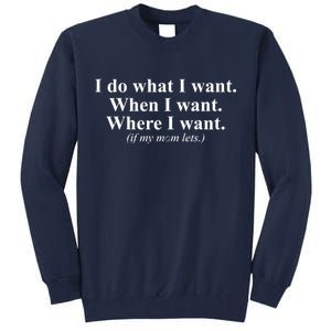 I Do What I Want Tall Sweatshirt