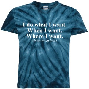 I Do What I Want Kids Tie-Dye T-Shirt