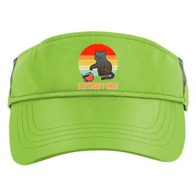 I Do What I Want Bad Cat Adult Drive Performance Visor