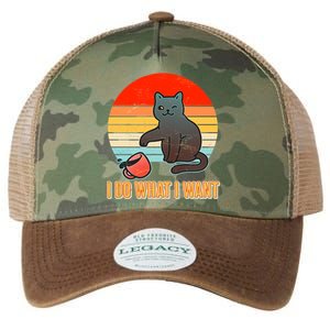 I Do What I Want Bad Cat Legacy Tie Dye Trucker Hat