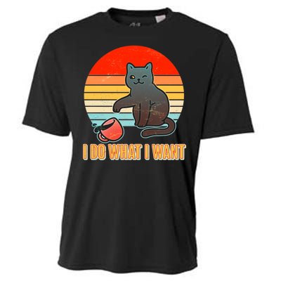 I Do What I Want Bad Cat Cooling Performance Crew T-Shirt