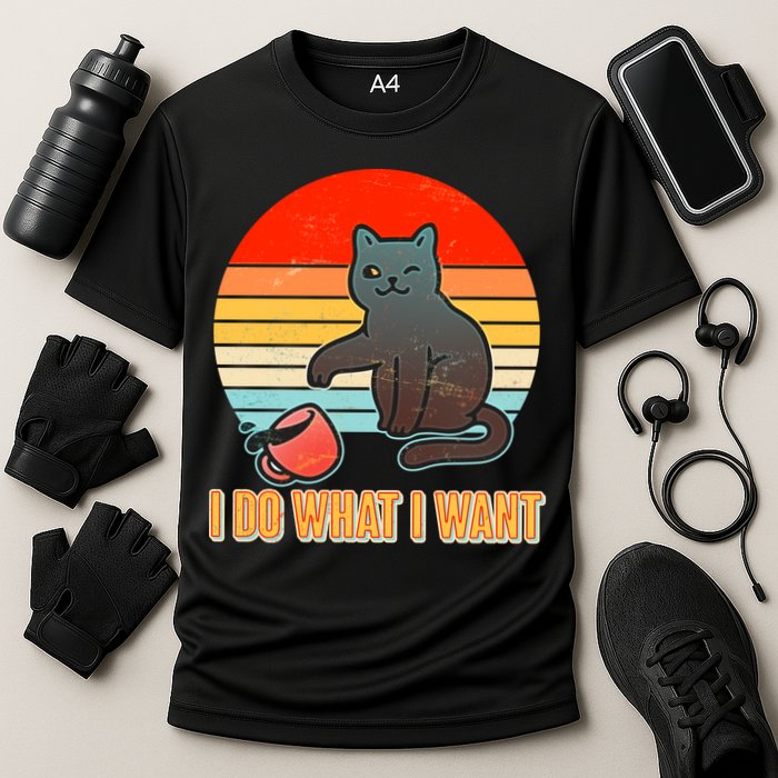 I Do What I Want Bad Cat Performance Shirt