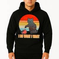 I Do What I Want Bad Cat Hoodie